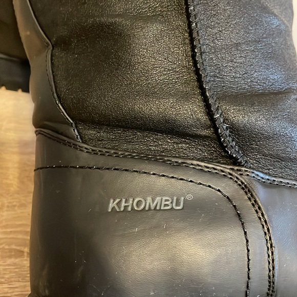 Men’s KHOMBU Black Winter Boots - Picture 4 of 8